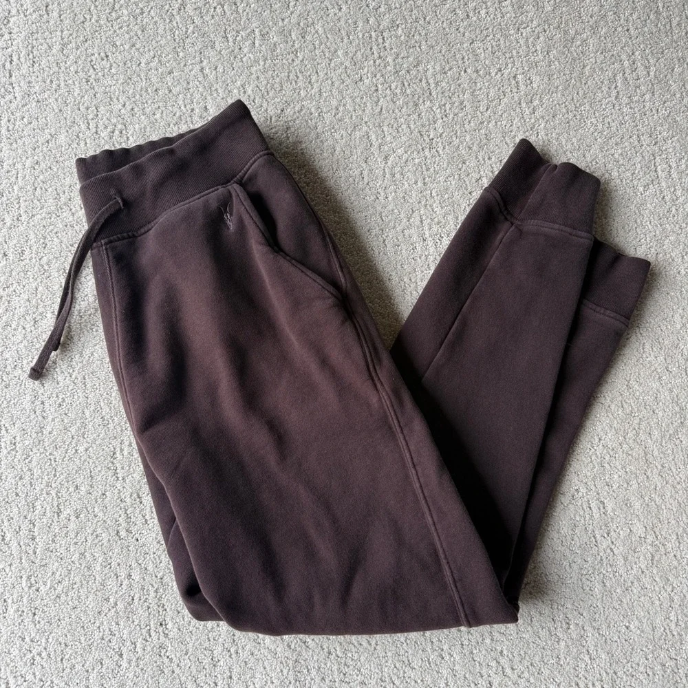 All Saints Raven Joggers Mens M Brown Slim Tapered Organic Cotton Sweatpants